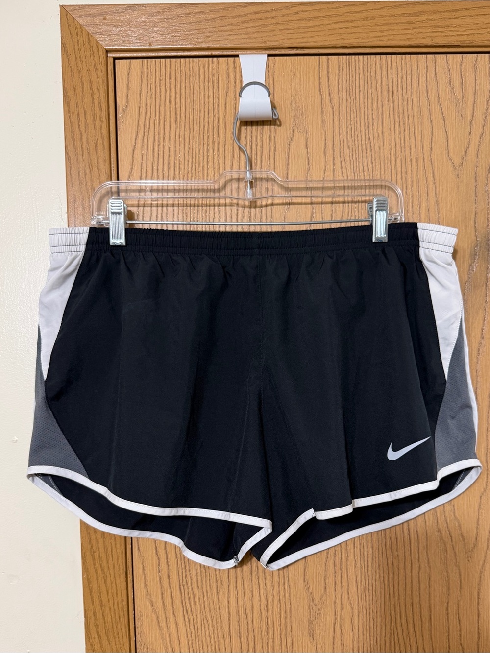Nike Women’s Black Athletic Shorts with White Trim